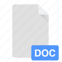 doc, document, file, format, microsoft, office, word