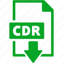 cdr, file, format, document, download, extension