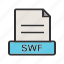 computer, document, download, file, format, swf 