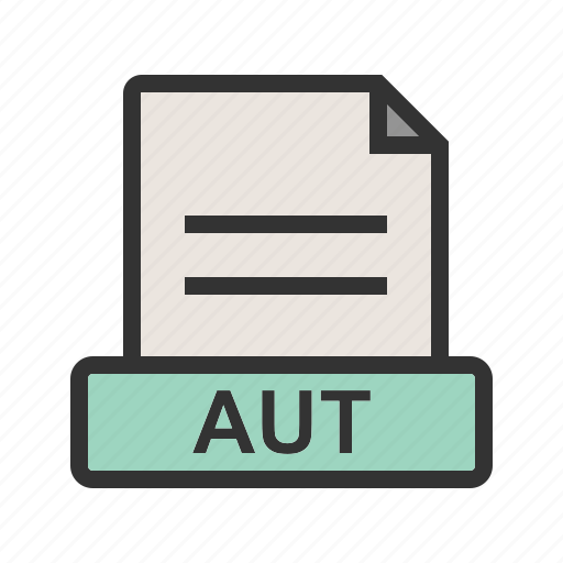 Aut, document, file, file extension, file type, format icon - Download on Iconfinder