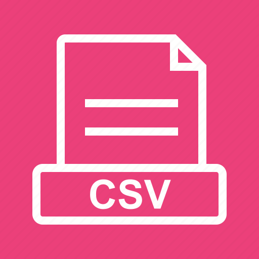 Csv, data, document, extension, file, sign icon - Download on Iconfinder