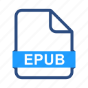 epub, file, document, documents, extension, format