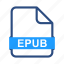 epub, file, document, documents, extension, format 