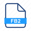 fb2, file, document, documents, extension, format