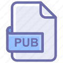 file, file format, pub, publisher