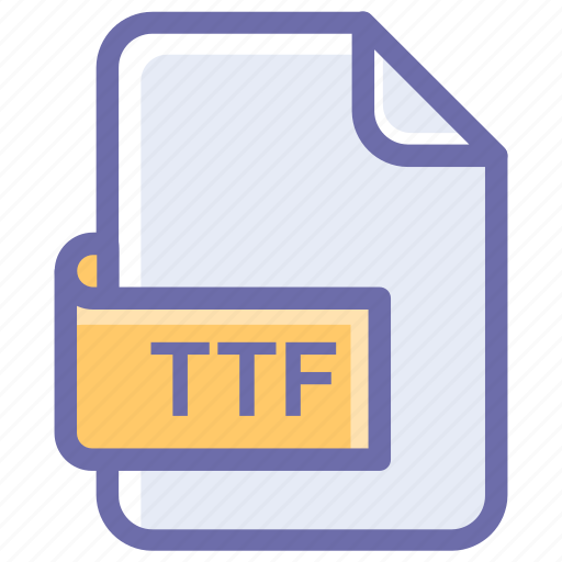 File, file format, font, true type, ttf icon - Download on Iconfinder
