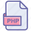 coding, file, file format, php, programming 