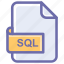 database, file, file format, sql, structured query language 