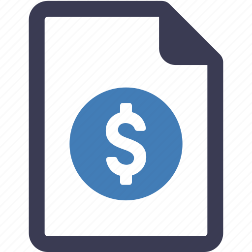 Invoice, bill, document, money, payment, finance icon - Download on Iconfinder