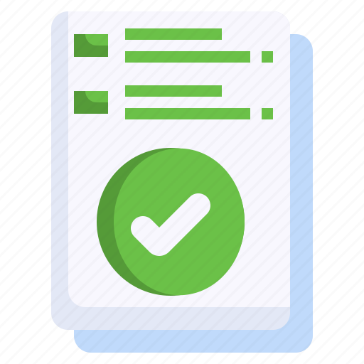 Correct, tick, paperwork, file, management, document icon - Download on Iconfinder