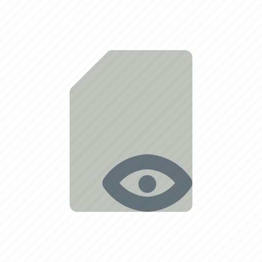 Document, file, hide, look, style, view icon - Download on Iconfinder