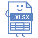 document, excel, file, format, type, xlsx 