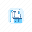 zip file, format, archive, storage