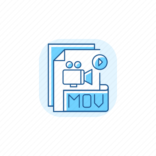 Mov file, mpeg, format, mov icon - Download on Iconfinder