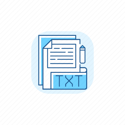 Txt file, format, txt, document icon - Download on Iconfinder