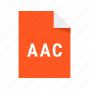 aac, audio, extension, file, format, sound