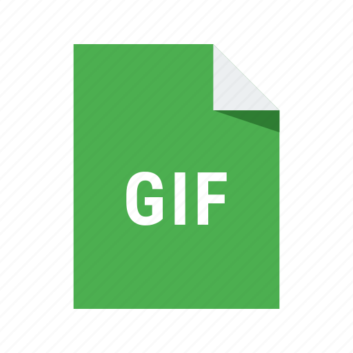 Gif, extension, file icon.
