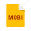 mobi, ebook, file, format, extension 
