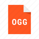 ogg, audio, extension, file, format, sound