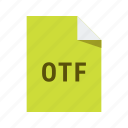otf, extension, file, font, format