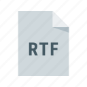 rtf, document, extension, file, format, rich, text