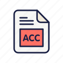 acc, document, extension, file, type