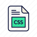 css, document, extension, file, type