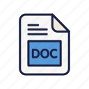 doc, document, extension, file, type