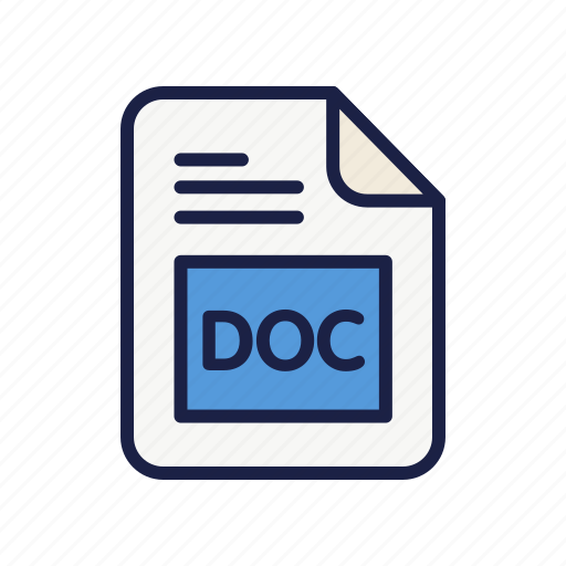 Doc, document, extension, file, type icon - Download on Iconfinder