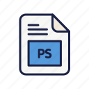 document, extension, file, ps, type