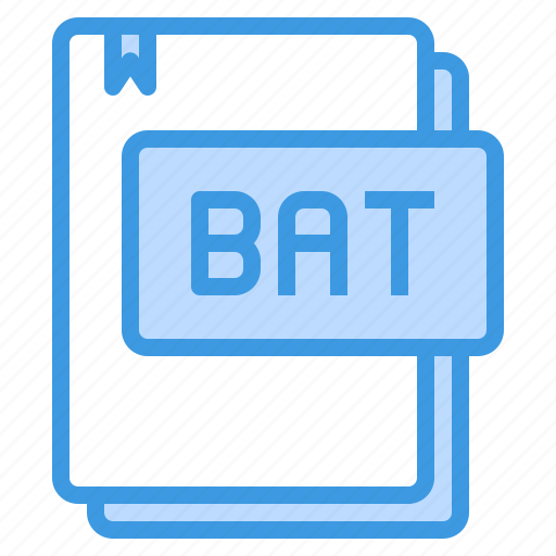 Bat, document, file, file type, paper icon - Download on Iconfinder