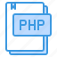 document, file, file type, paper, php 