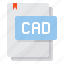 cad, document, file, file type, paper 