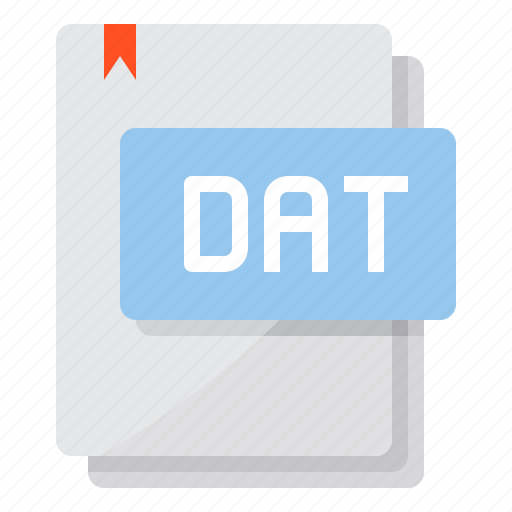 Dat, document, file, file type, paper icon - Download on Iconfinder