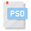 document, file, file type, paper, psd 