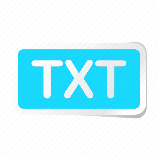Extension, file, files, format, type, types, txt icon - Download on Iconfinder