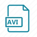 avi, document, extension, file, file type, movie, video