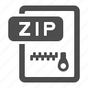 archive, document, extension, file, format, zip, zipper