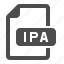 document, extension, file, format, ipa 