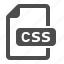 css, document, extension, file, format 