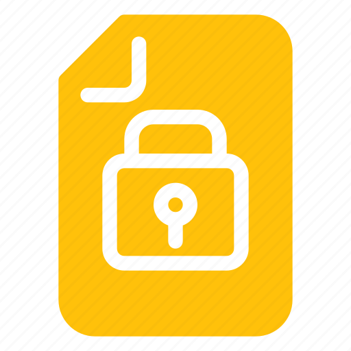 File, document, padlock, locked, password icon - Download on Iconfinder