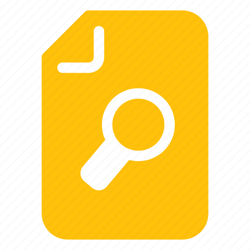 File, document, magnifier, search, explore, find icon - Download on Iconfinder