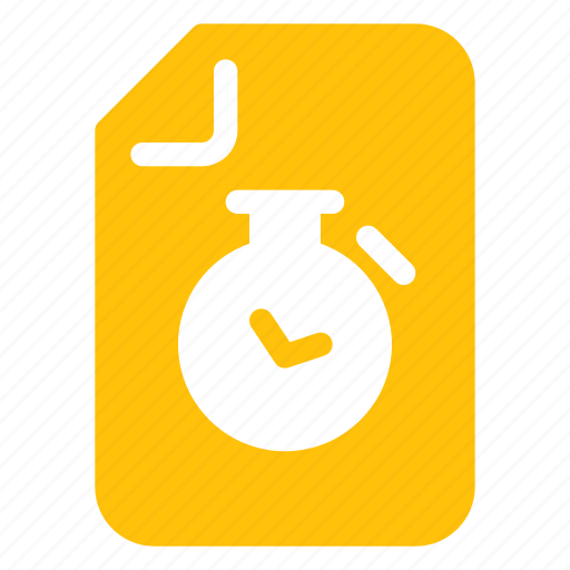 File, document, stopwatch, chronometer, timer, clock icon - Download on Iconfinder