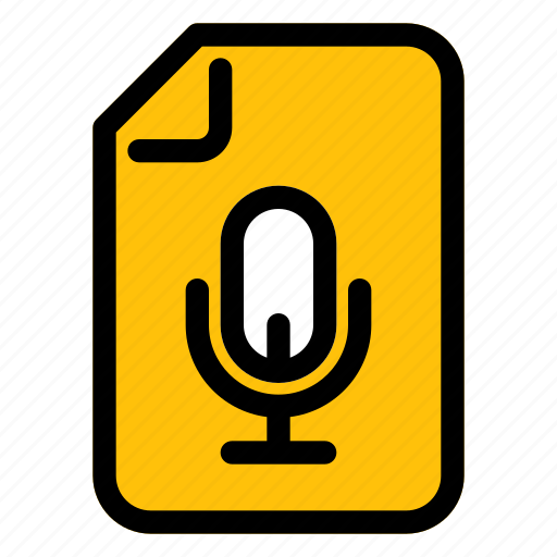 File, document, recording, wave, voice recording, audio icon - Download on Iconfinder