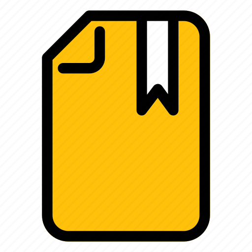 File, document, bookmark, favorite, favourite, special icon - Download on Iconfinder