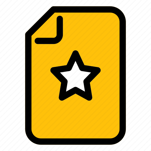 File, document, star, rating, feedback icon - Download on Iconfinder