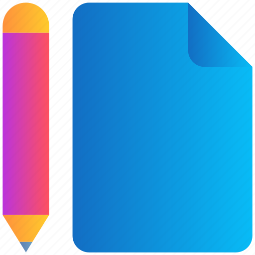 Document, file, pen, pencil icon - Download on Iconfinder