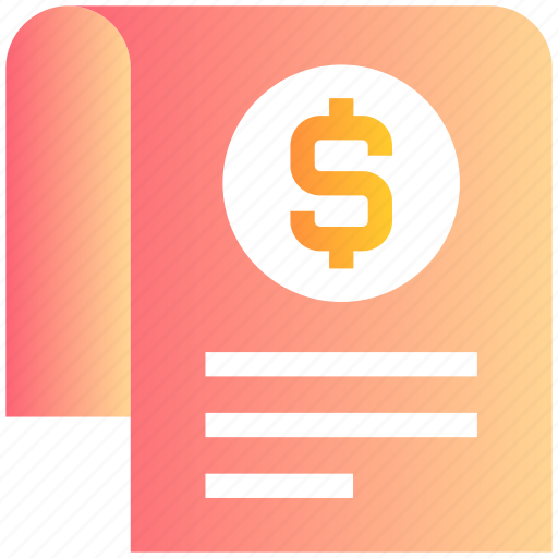 Dollar, list, money, page, shopping icon - Download on Iconfinder