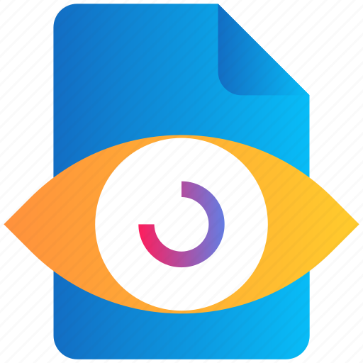 Eye, file, private, show icon - Download on Iconfinder
