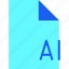 a i, file, file format, file type, format, page, type 